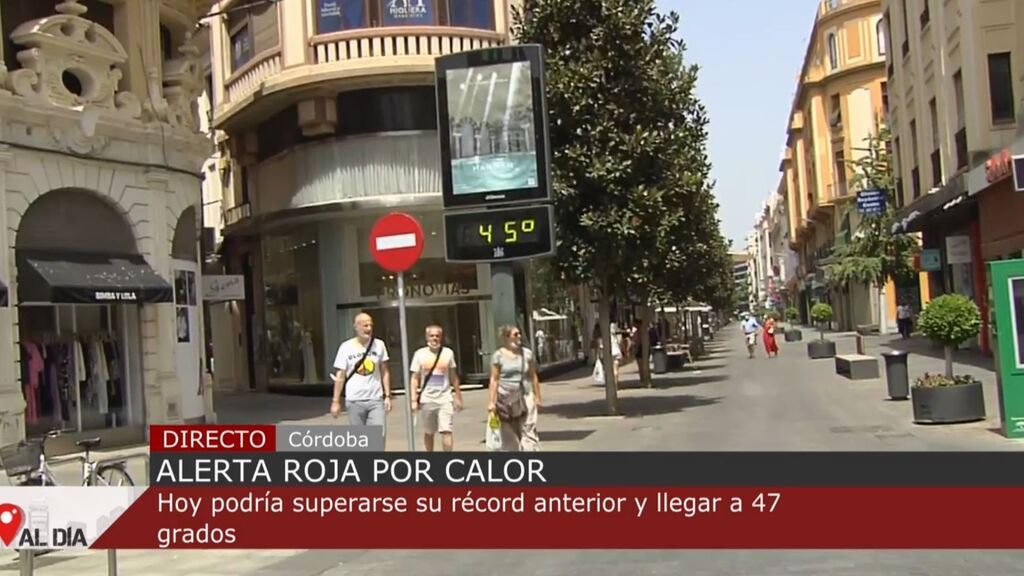 Alerta roja en 16 provincias por la ola de calor en su día álgido: Córdoba puede superar su récord