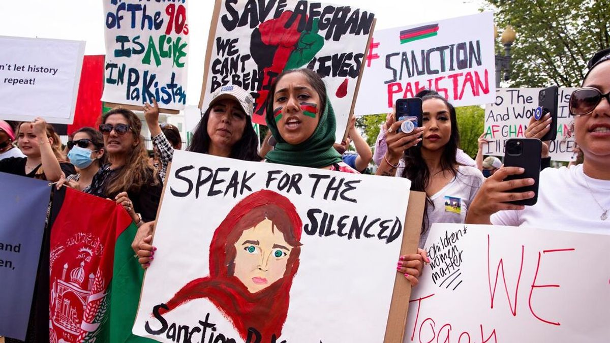 Protesta apoyo mujers Afganistan Protesta apoyo mujers Afganistan