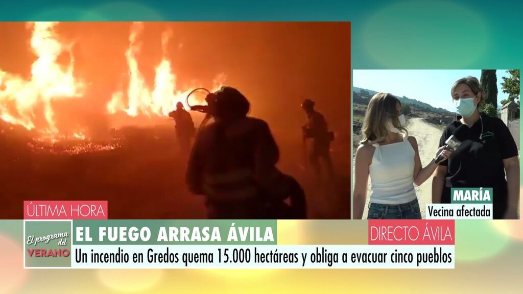 La desesperación de los vecinos tras el incendio en Ávila: “Estábamos rodeados por todos los sitios"