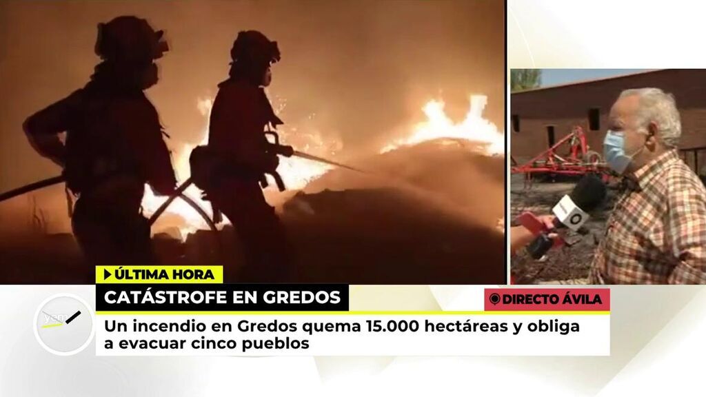 La lucha contra el fuego en Gredos
