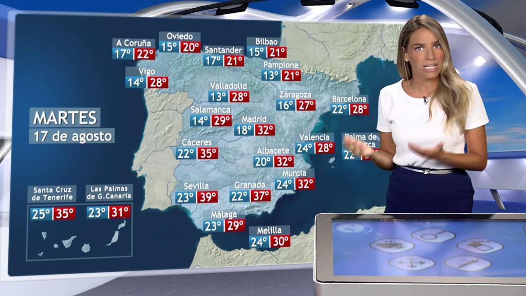 España se enfría el martes, a excepción de las islas Canarias: la predicción del tiempo por zonas