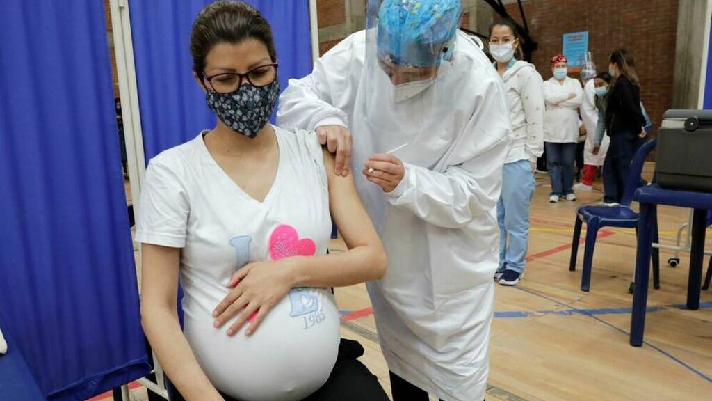 Embarazada vacunada