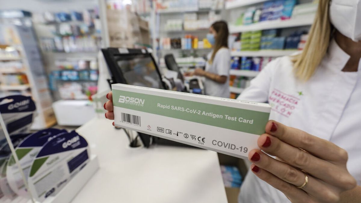 Un test de antígenos Un test de antígenos