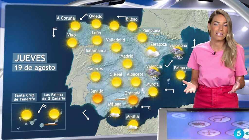 Aumenta la probabilidad de tormentas con granizo: el tiempo que hará el jueves en España