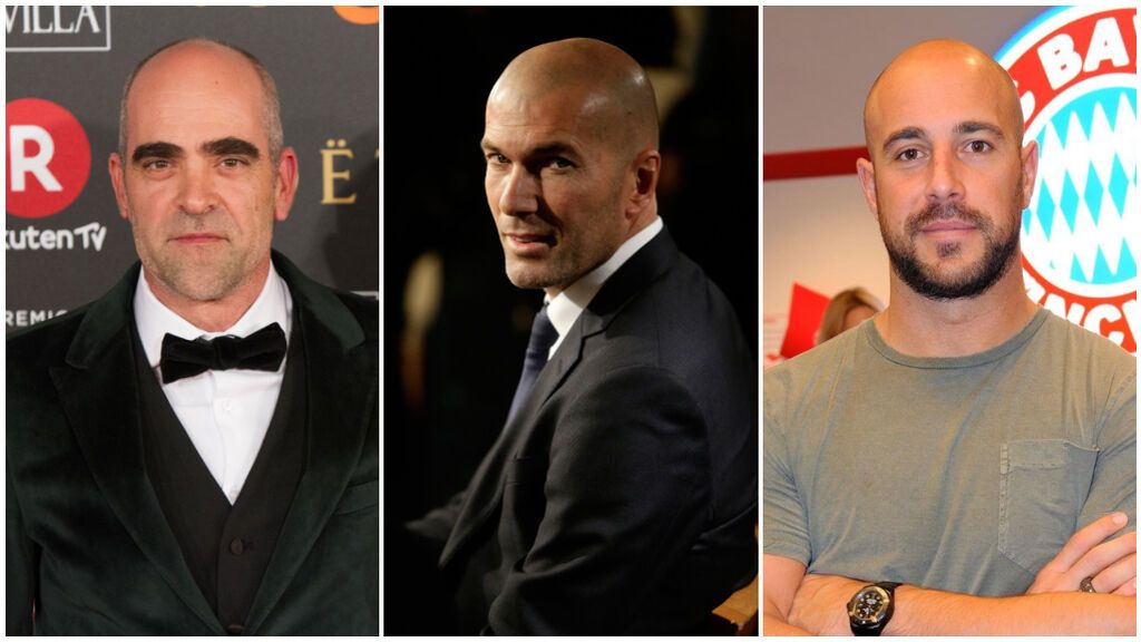 Estos son los famosos calvos más sexys de España: de Luís Tosar y Zidane a Pepe Reina.