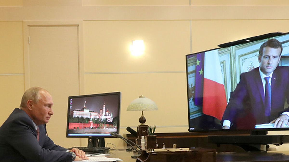 Macron habla de Afganistán con Putin y Draghi Macron habla de Afganistán con Putin y Draghi