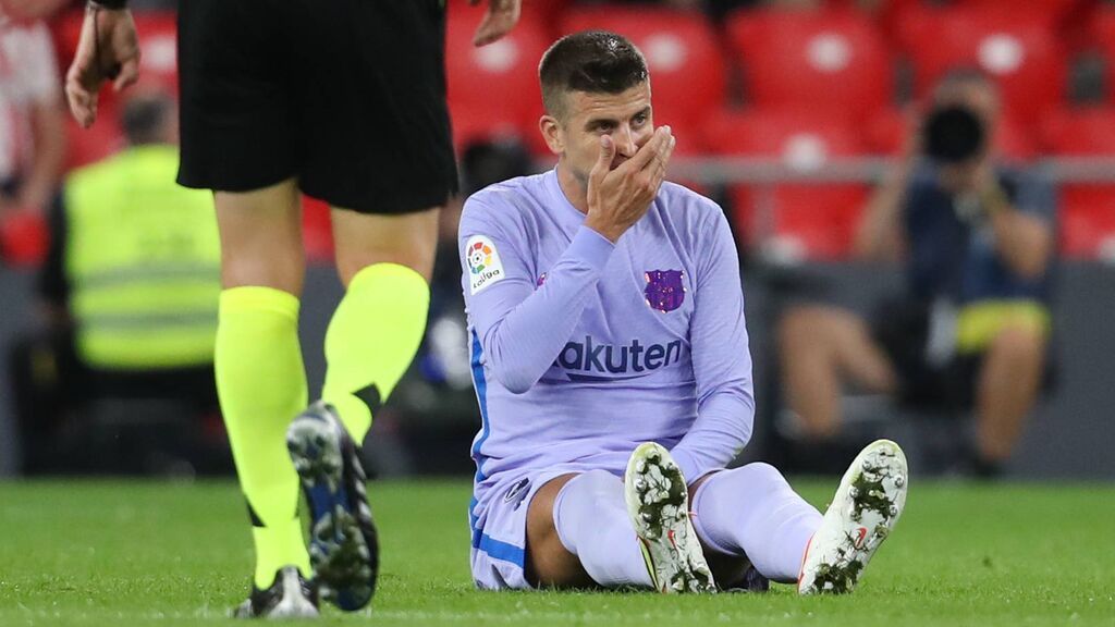 Piqué sufre una elongación en el sóleo de la pierna izquierda y no estará ante el Getafe