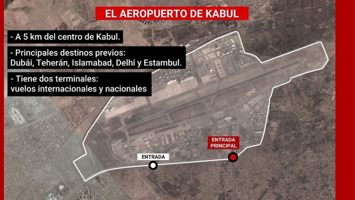 El aeropuerto Hamid Karzai de Kabul