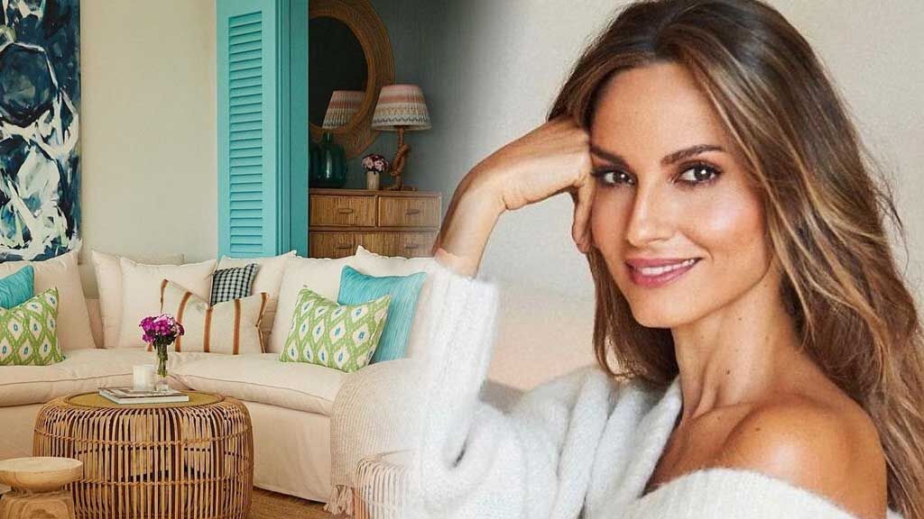 La impresionante casa de Ariadne Artiles: estampados tropicales, tonos turquesa y vistas al mar
