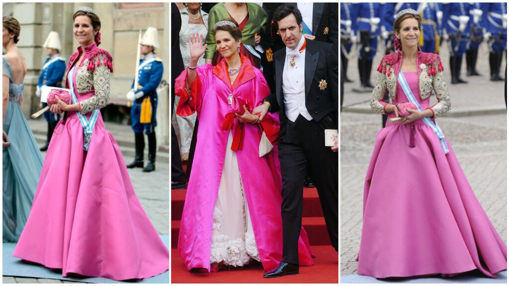 La infanta Elena marcó tendencia con su diseño de Lorenzo Caprile en la boda de Mary de Dinamarca.