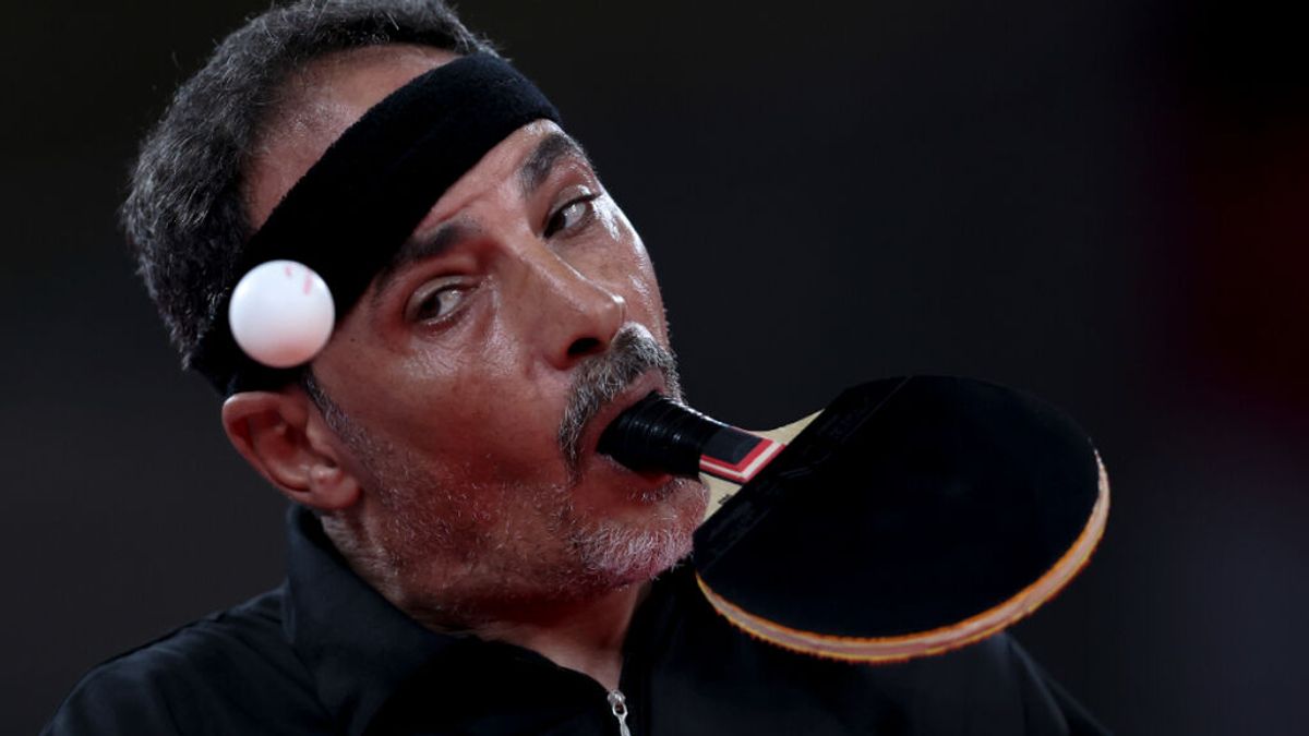 Ibrahim Hamadtou, el jugador de tenis de mesa sin brazos que asombra en los Juegos Paralímpicos Ibrahim Hamadtou, el jugador de tenis de mesa sin brazos que asombra en los Juegos Paralímpicos