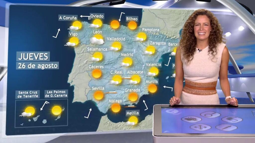Cese de las lluvias y subida de las temperaturas: el tiempo que hará el jueves en España