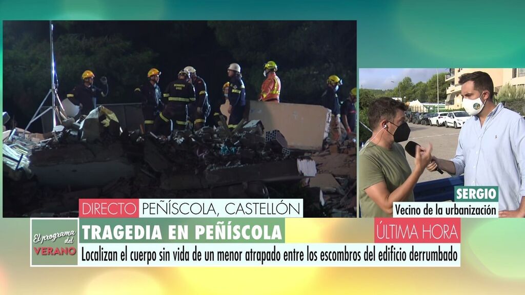 La tragedia de Peñíscola: un menor fallecido entre los escombros del derrumbe y no encuentran a su madre