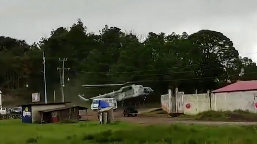 Accidente de un helicóptero del Ejército mexicano