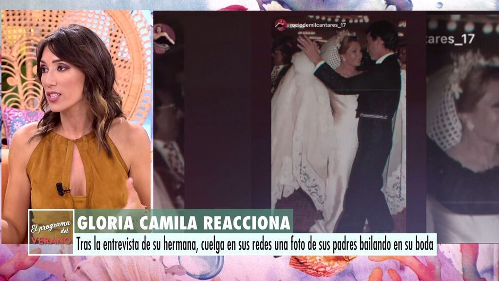 La reacción de Gloria Camila a las palabras de su hermana, Rocío Carrasco sobre Ortega Cano
