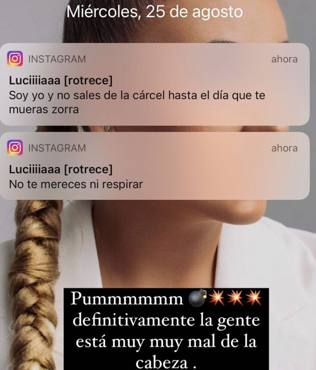 Rocío Flores muestra los insultos que recibe