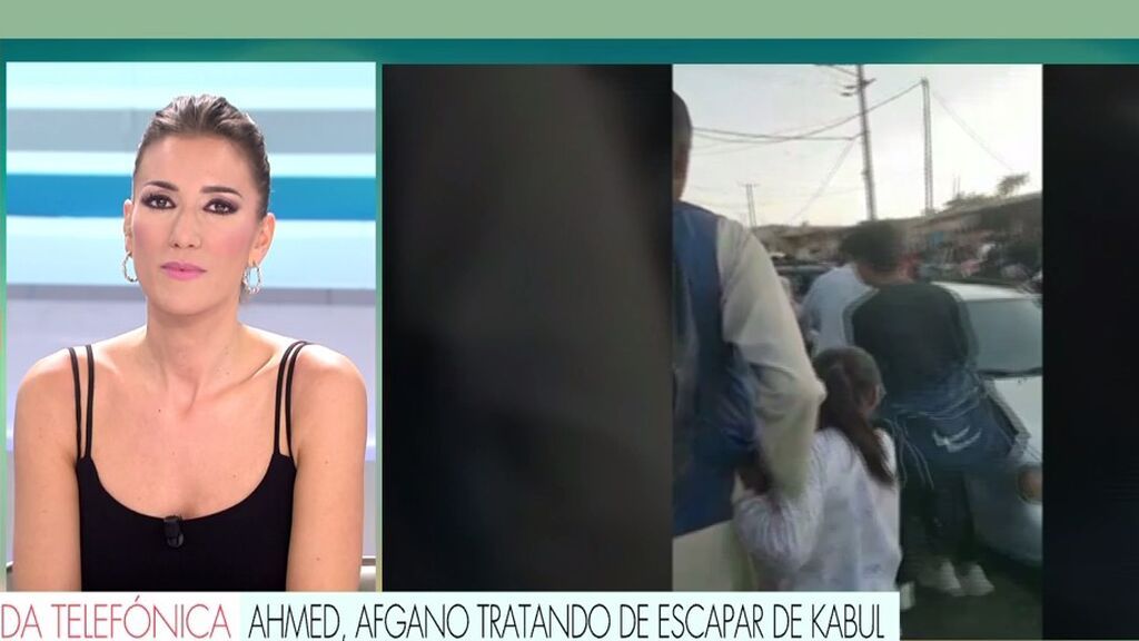 Ahmed, afgano que intenta escapar de Kabul de forma desesperada: "Estamos en peligro, nos estamos escondiendo con mucho miedo"