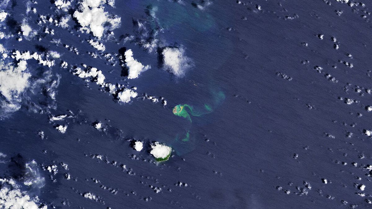 Japón tiene una nueva isla: la NASA observa el momento de su formación en el Pacífico