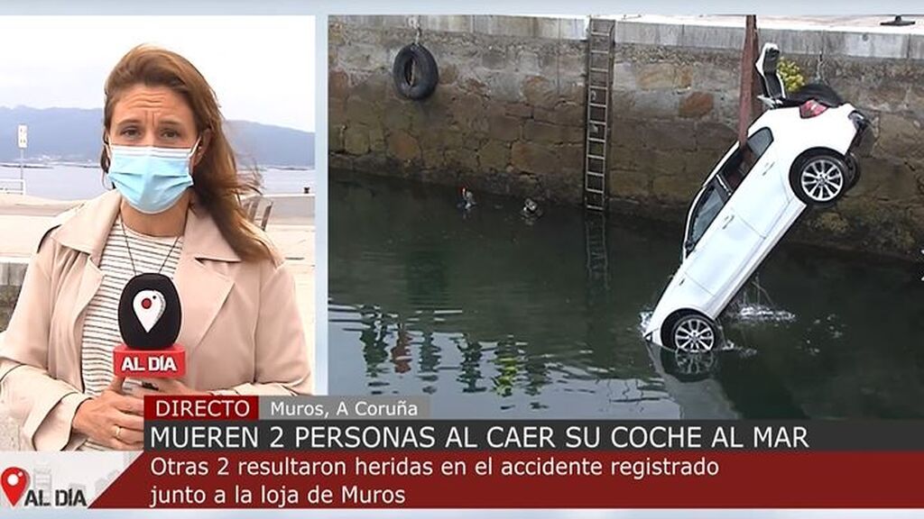 Mueren dos jóvenes en un accidente en Galicia: el coche cayó al mar con sus ocupantes dentro