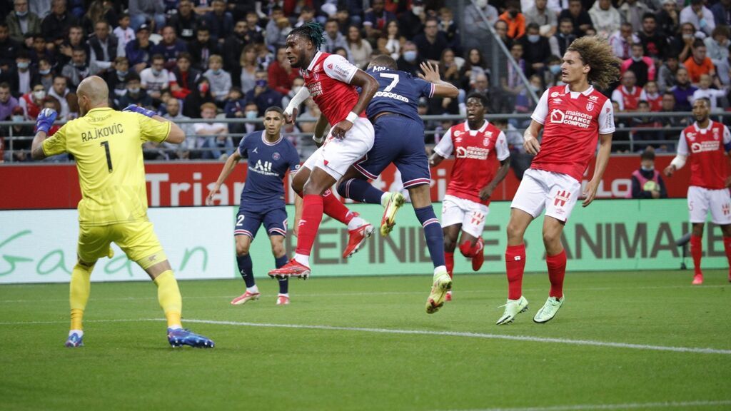 Mbappé adelanta al PSG ante el Reims y lo celebra por todo lo alto