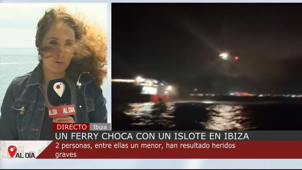 25 personas heridas, entre ellas dos niños, al chocar un ferry con un islote en Ibiza