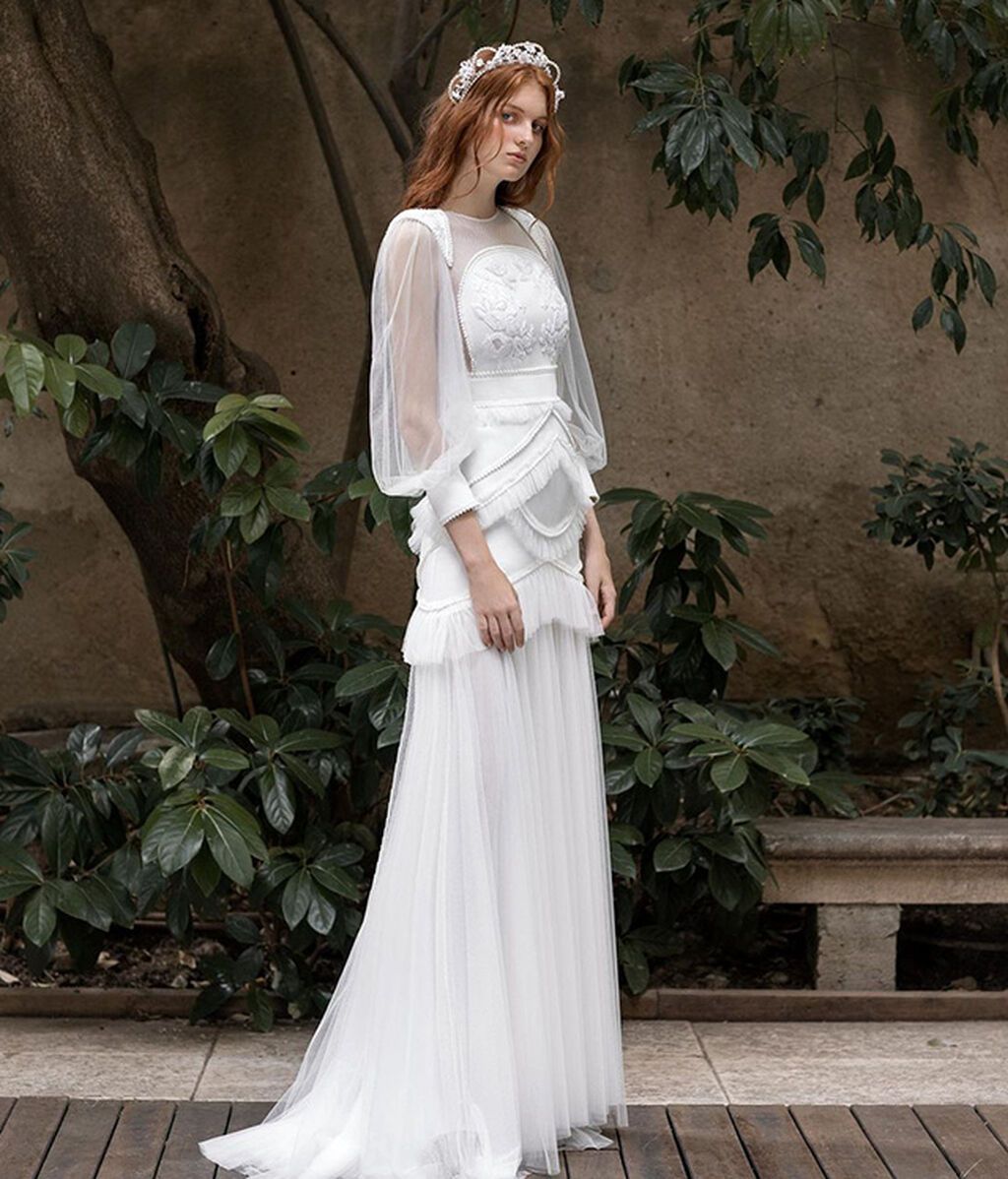10 vestidos de novia cola: huyendo clasicismo -