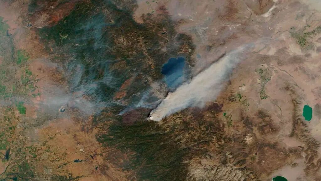 Los incendios de California a vista de satélite