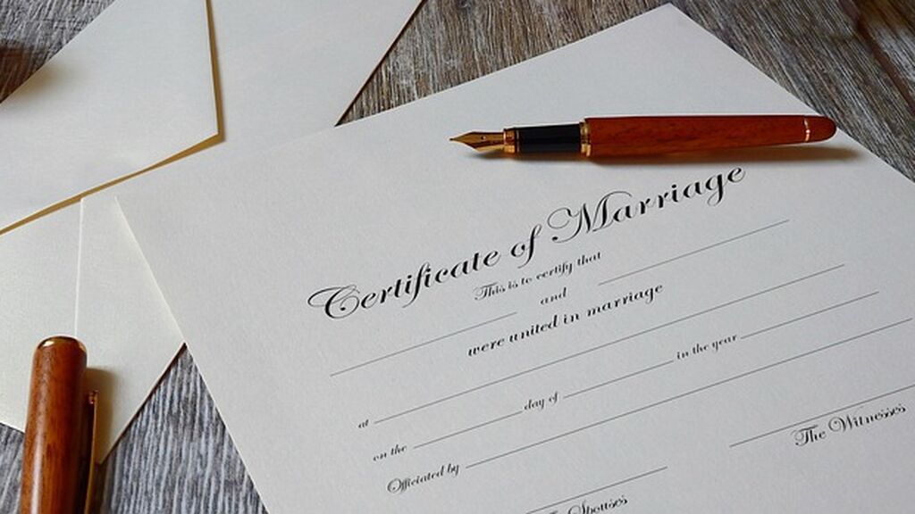 El certificado matrimonial positivo dará constancia de la unión.
