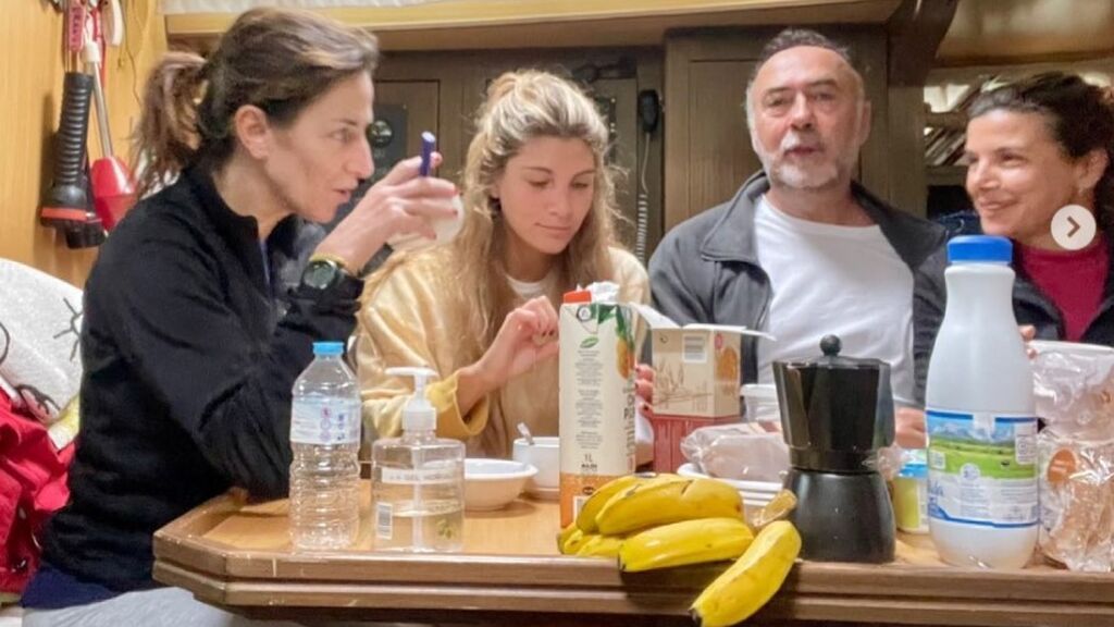 Ana Álvaro, en la convivencia en el barco en uno de los entrenamientos