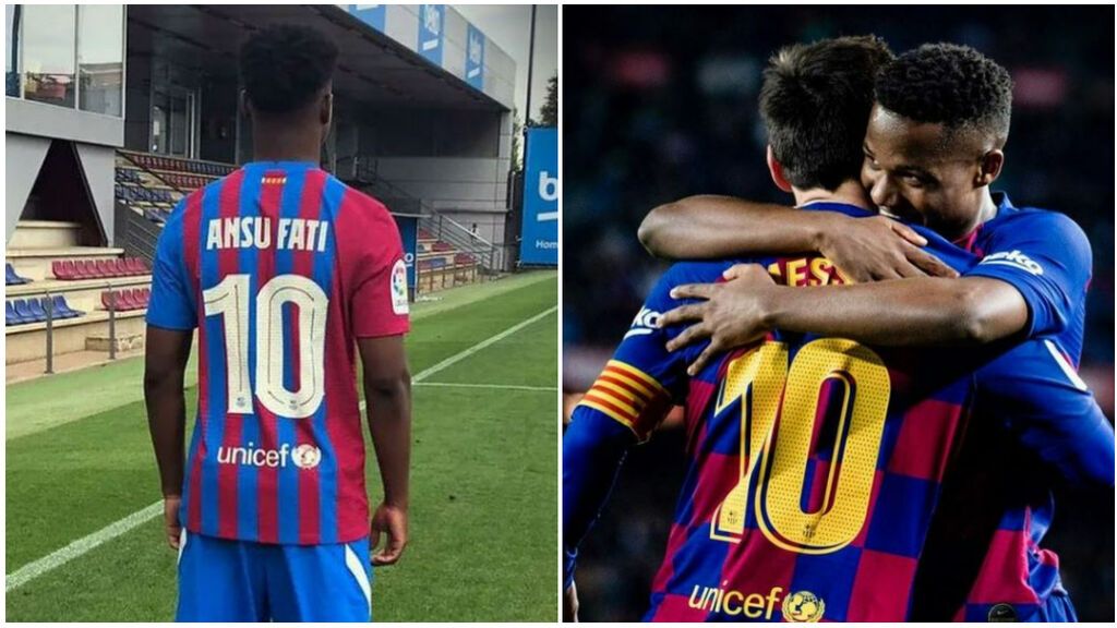 Ansu Fati hereda el dorsal 10 de Leo Messi: "Tiene mucho futuro por delante"