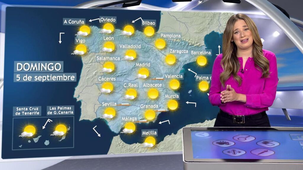 Vuelta al verano: el tiempo para el primer fin de semana de septiembre en España