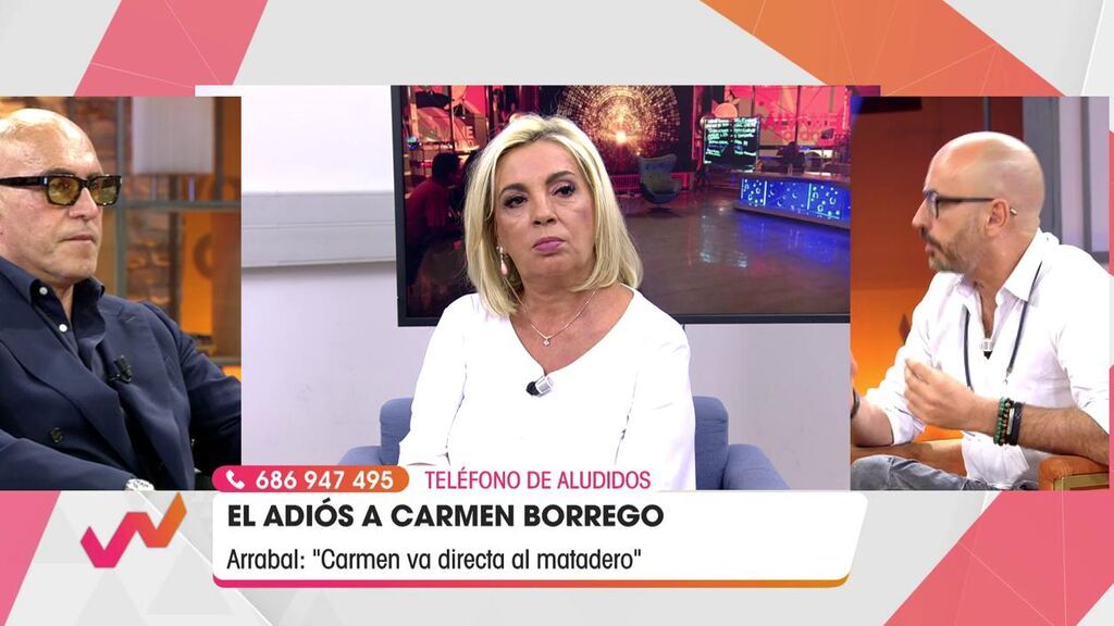 Matamoros y Diego Arrabal, muy duros con la marcha de Carmen Borrego a ‘Sálvame’: “Creo que va al matadero”