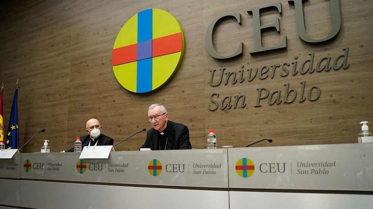 El Secretario de Estado del Vaticano denuncia en Madrid la imposición de lo "políticamente correcto" en la sociedad El Secretario de Estado del Vaticano denuncia en Madrid la imposición de lo "políticamente correcto" en la sociedad