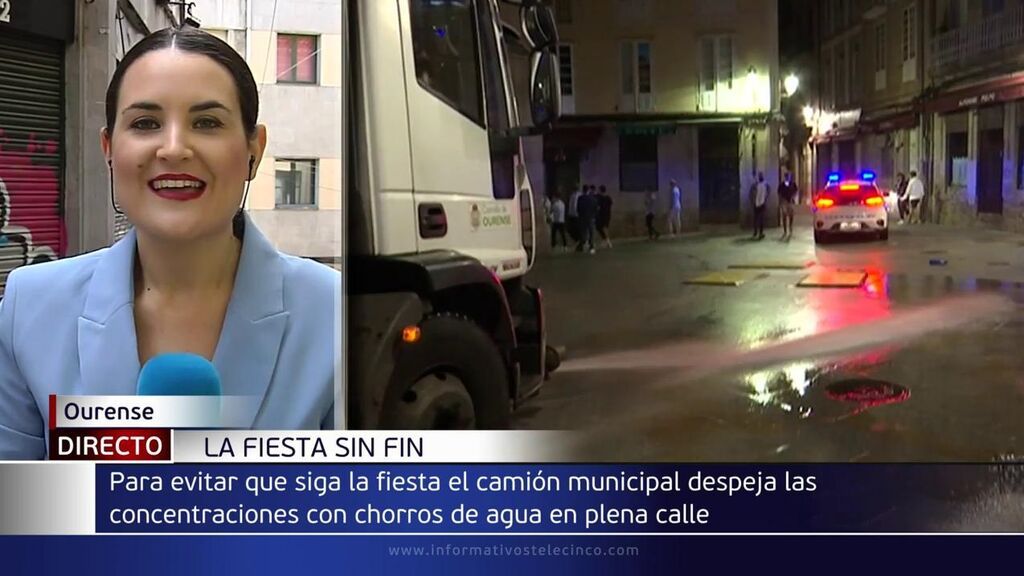 Polémica salida de camiones de limpieza coincidiendo con el fin del toque de queda en Ourense