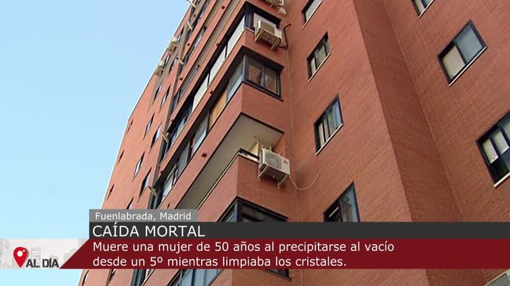 Muere una mujer tras caer de un 5º piso mientras limpiaba los cristales en Fuenlabrada