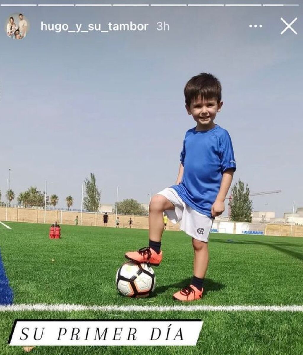 Hugo Molina, en su entrenamiento