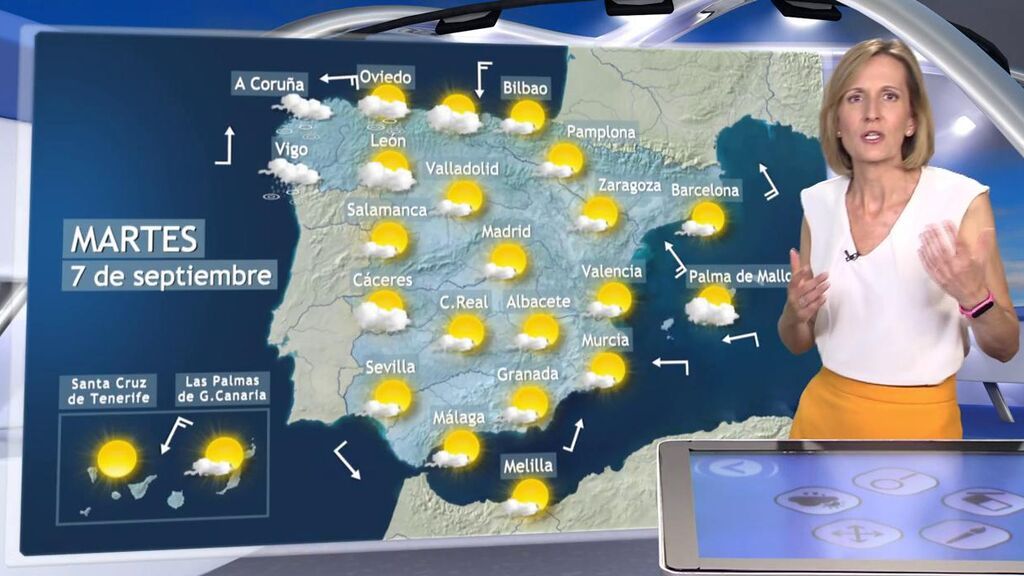 Llega un frente con aire frío y lluvias: el tiempo que hará el martes en España