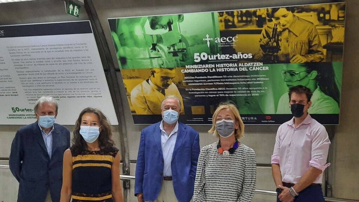 Inauguración de la exposición en la estación de San Mamés, en Bilbao Inauguración de la exposición en la estación de San Mamés, en Bilbao