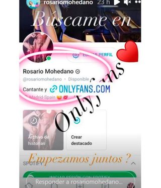 Rosario Mohedano anuncia que tiene OnlyFans - Telecinco