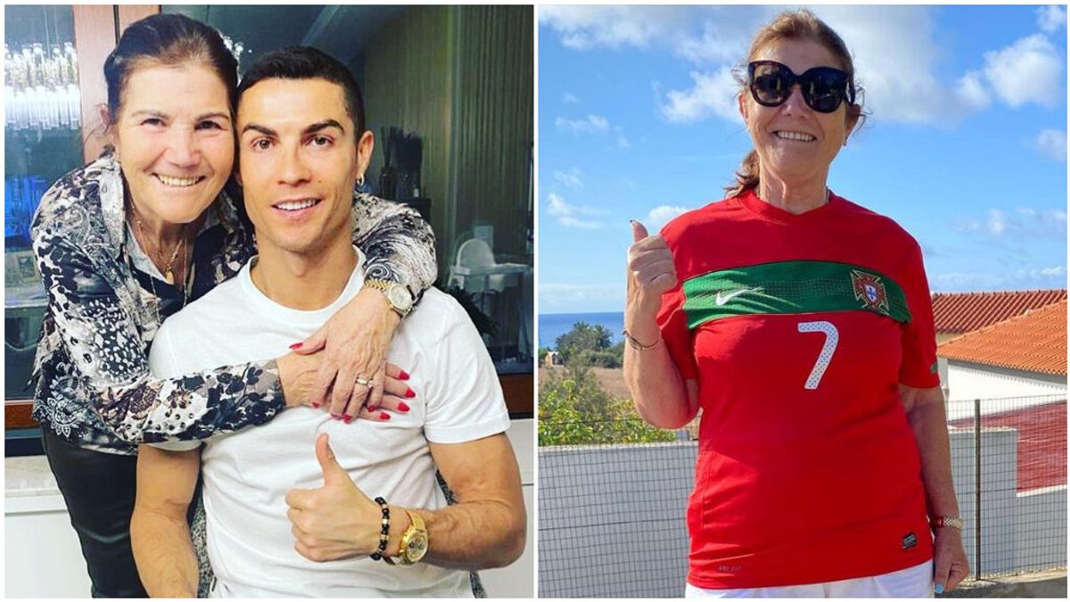 Cristiano Ronaldo, junto a su madre en sus cuentas de Instagram.