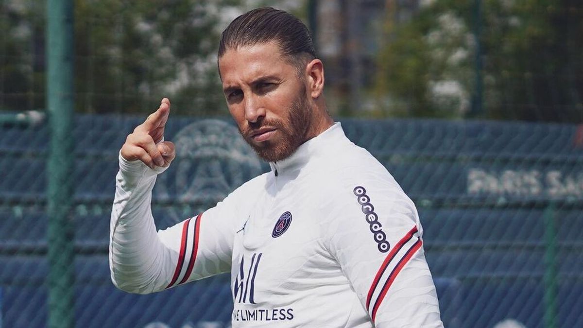 Sergio Ramos sigue entrenando al margen. Sergio Ramos sigue entrenando al margen.