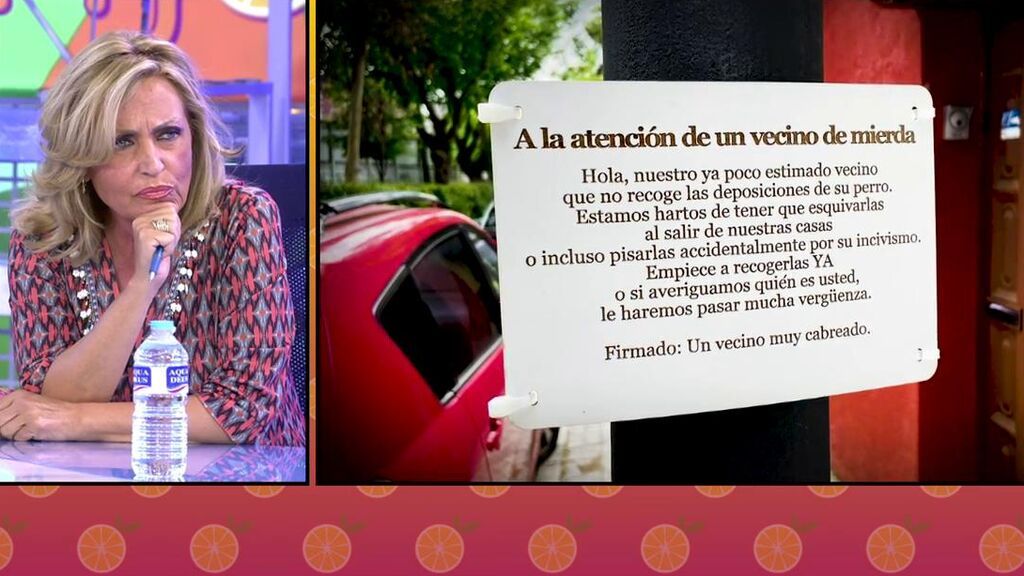 Las quejas de los vecinos de Lydia Lozano