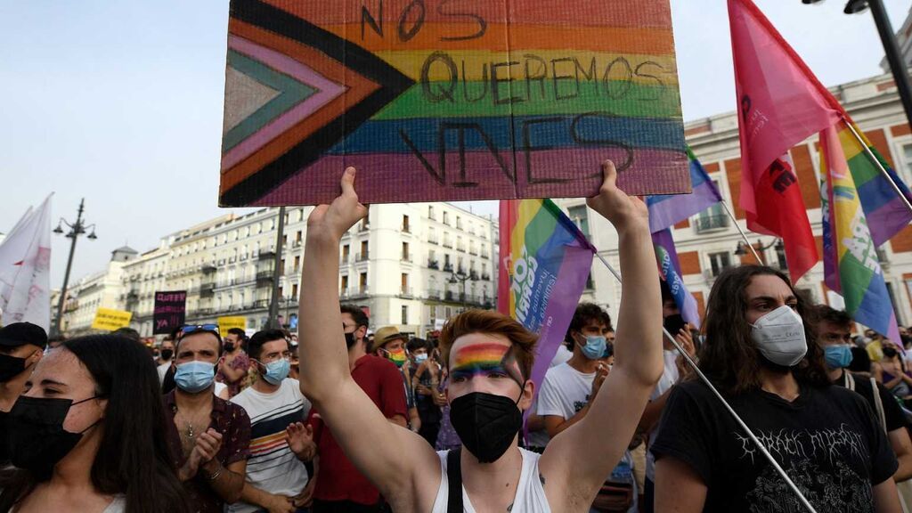 Las asociaciones LGTBI se manifiestan contra la homofobia: Una mentira no calla lo que es realidad