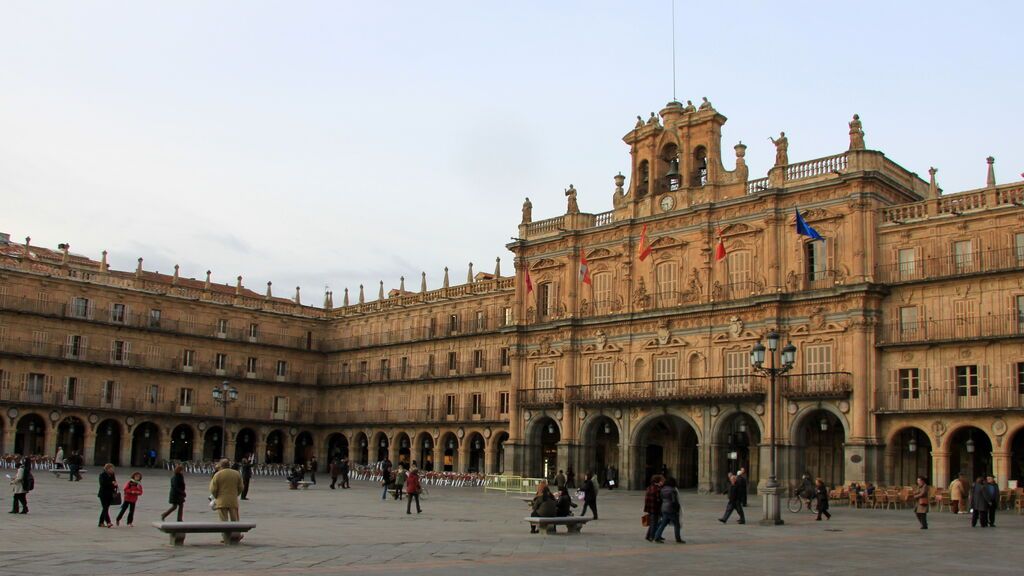 Plaza Mayor de Salamanca, en Castilla y León.