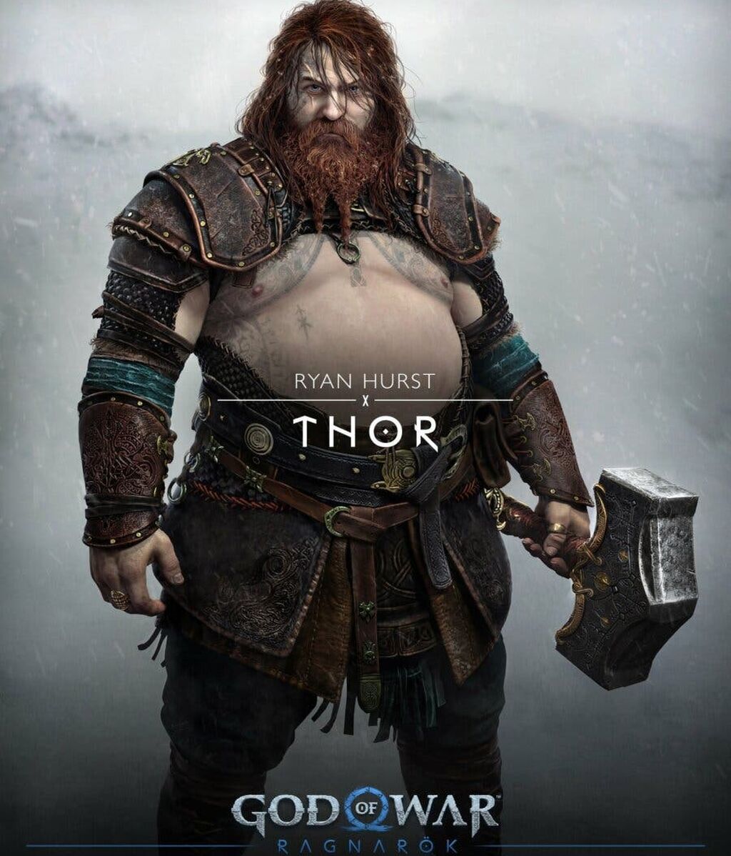 Thor en God of War Ragnarök