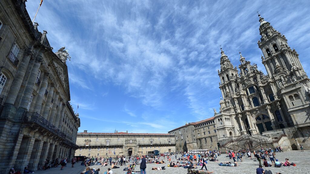 Plaza del Obradoiro, en Santiago de Compostela.