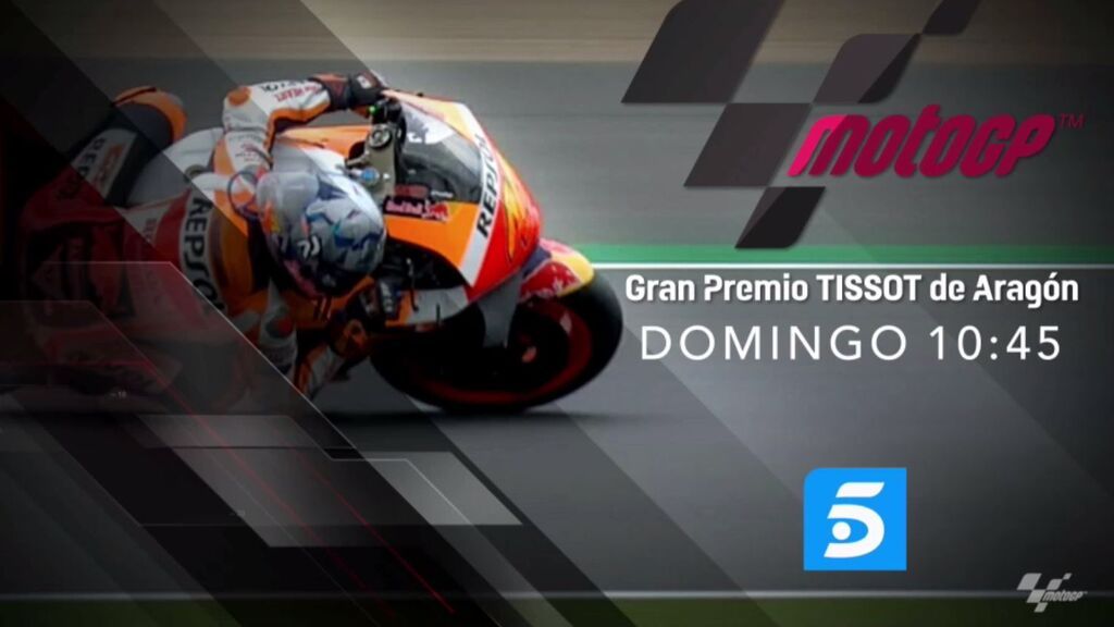 Telecinco ofrece una entrevista con Marc Márquez en el Previo del Gran Premio Tissot de Aragón de Moto GP
