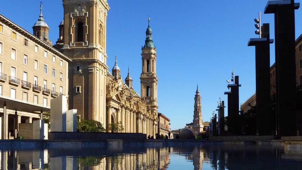 Plaza del Pilar, en Zaragoza.
