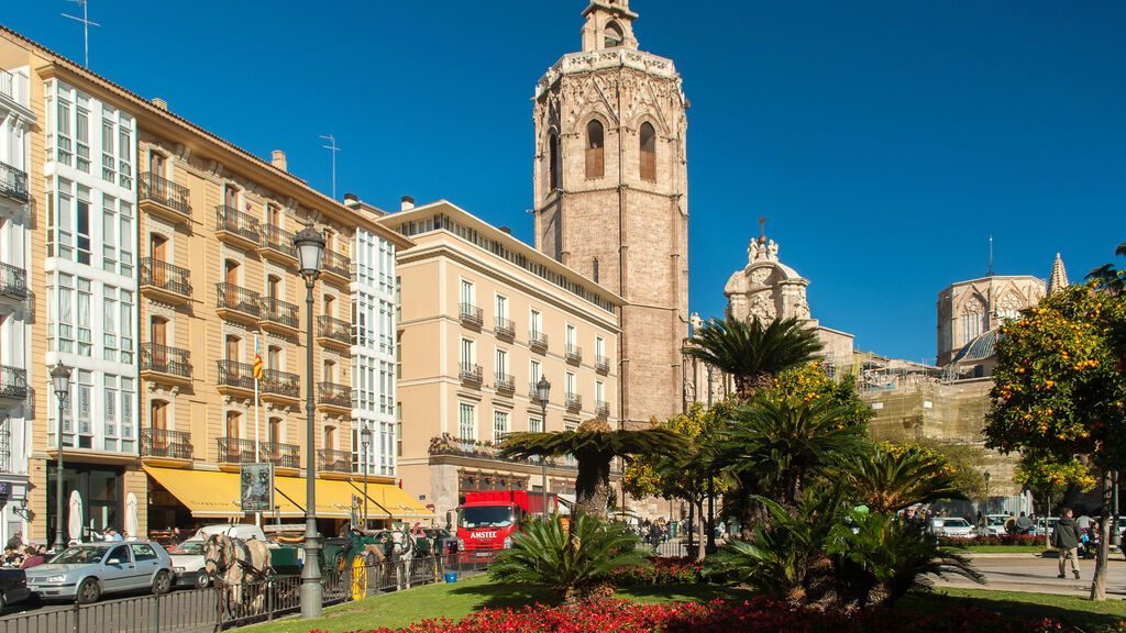 Plaza de la Reina, en Valencia.