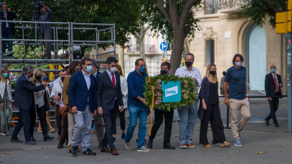 frenda de Junts ante el momento de Rafael Casanova en Barcelona